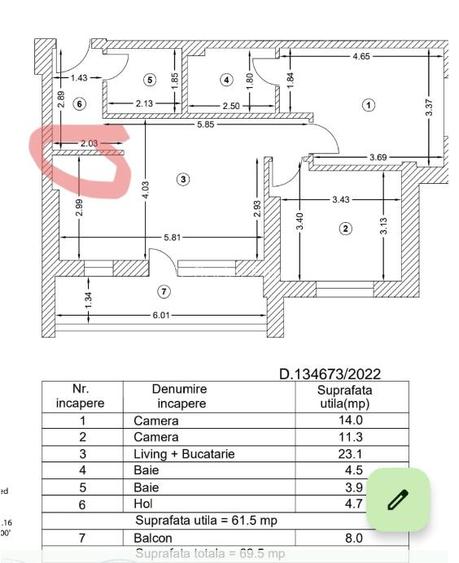 Inchiriere apartament 3 camere | mobilat si utilat nou | bloc 2023 | centrala pr - 16