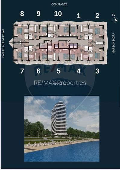 Apartament nou 2 camere de vanzare Olimp Tower etaj 16 - 3