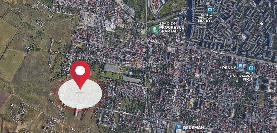 Teren intravilan 1.475 mp, deschidere 57 ml, N D Cocea sector 5 - 4