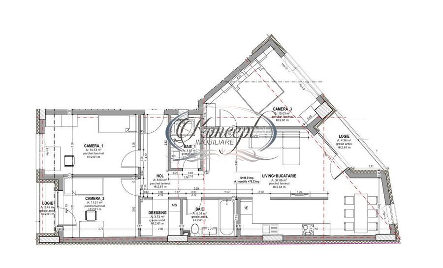 Apartament spatios in zona Semicentrala - 7