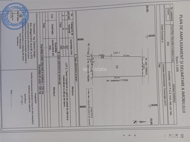 OCAZIE! Str Podisului  TEREN 550mp  intravilan utilitati aproape lot de casa - 3