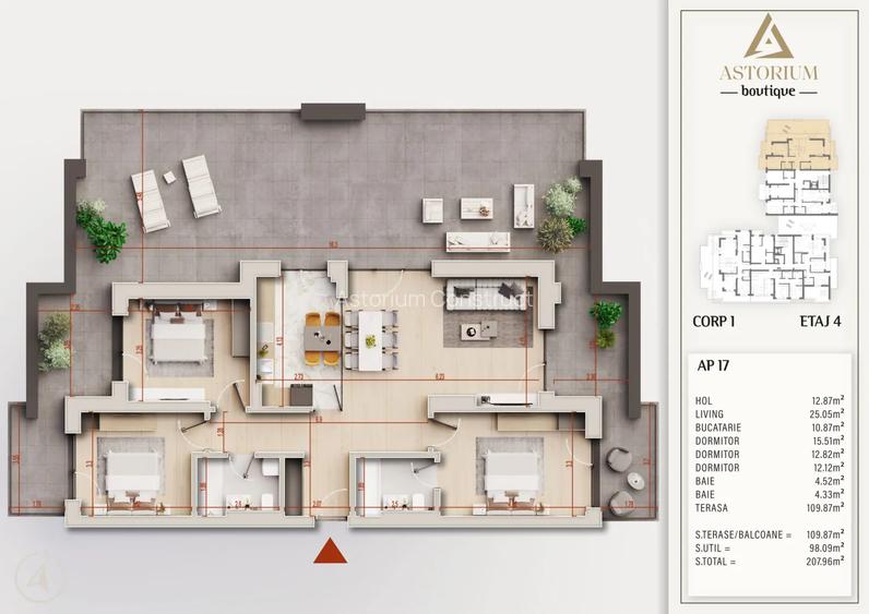 Apartament 4 Camere Premium cu Finisaje de Lux Comision 0% - 2