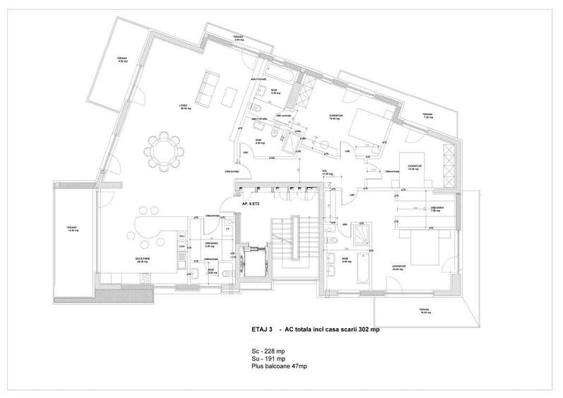 4-room apartment, luxury, terraces, Primaverii area - 14