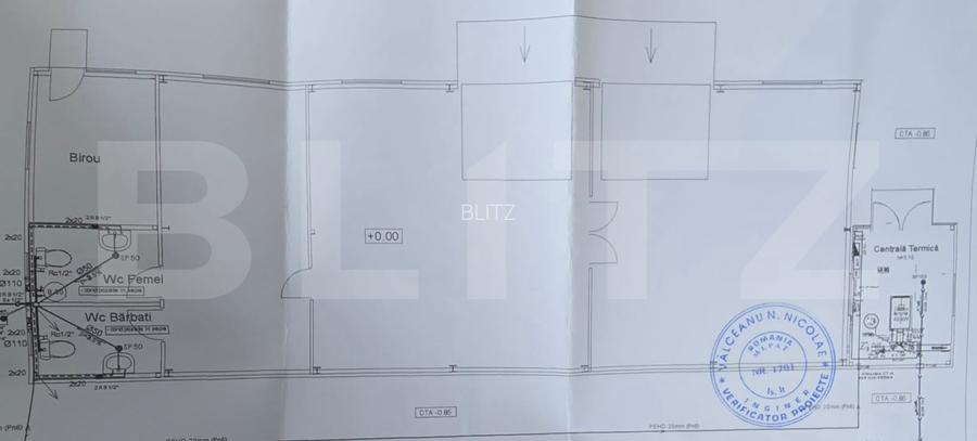 Hala industriala/comerciala, 190 mp, teren 2460 mp, Vulpeni - 2