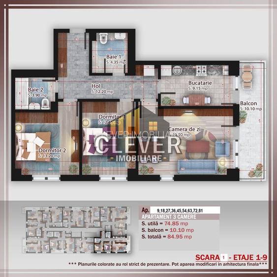 3 camere spațios | Direct Dezvoltator | 12 min Metrou Teclu - 1