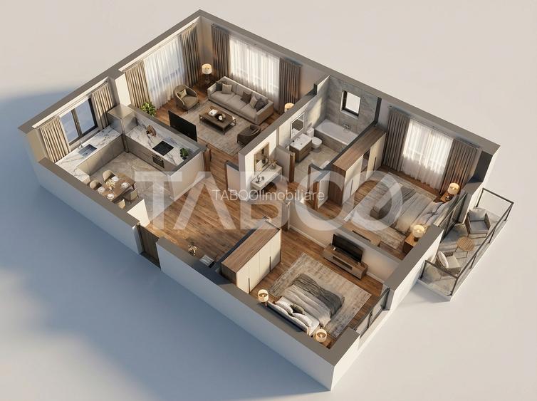 Comision 0-Apartament 3 camere decomandat cu pivnita zona Valea Aurie - 1