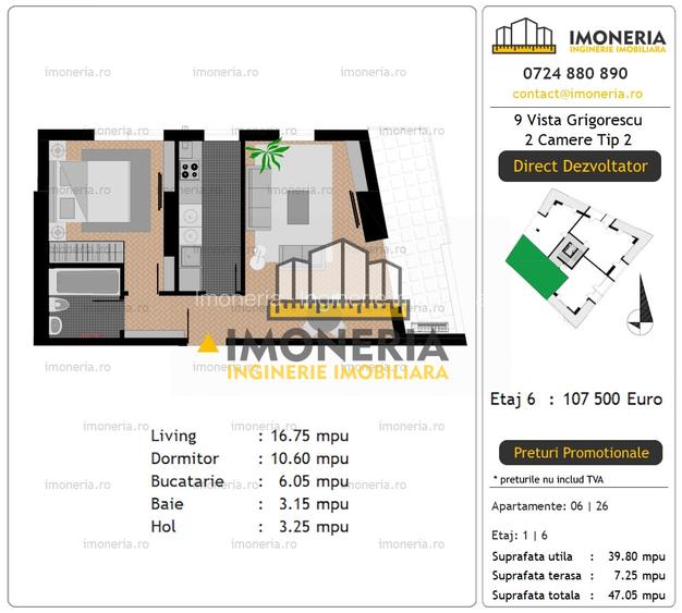 9 Vista Grigorescu – 0% Comision – 300 m Metrou, 750 m IOR – Preț promo Mai 2026 - 6