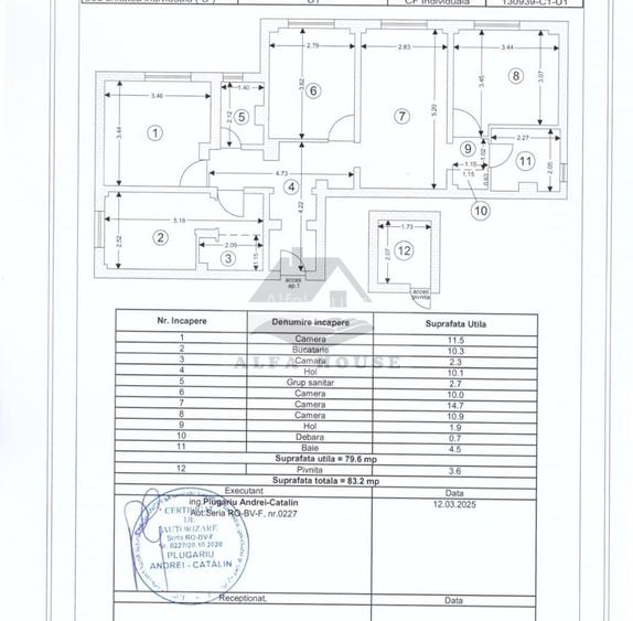 Apartament cu patru camere, zona Florilor-Craiter 80 mp - 9