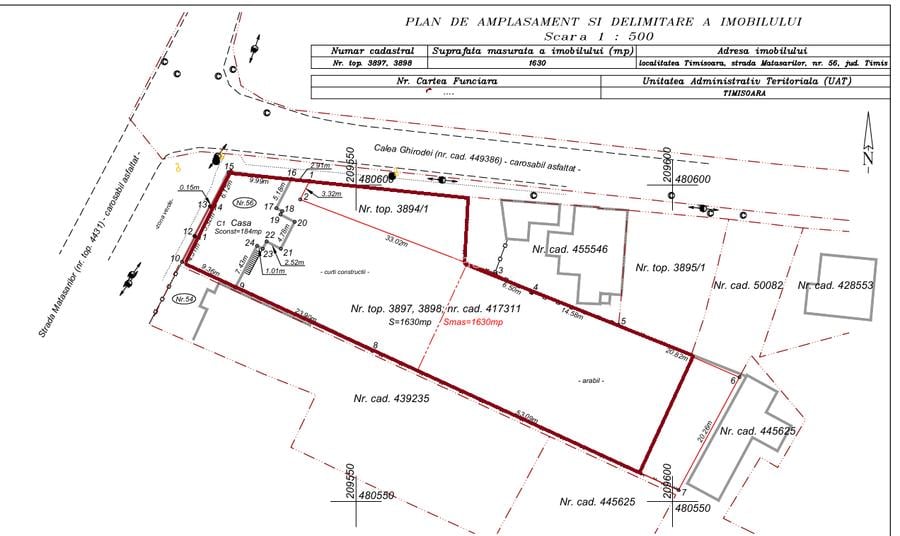 Casa cu teren foarte generos str. Matasarilor colt cu Aleea Ghirodei - 10
