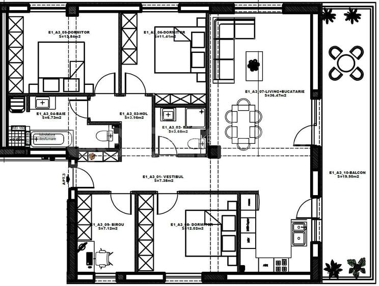 Atlanta Residence - Vedere panoramica | Apartament 5 camere, 2 bai | 136mpc - 1