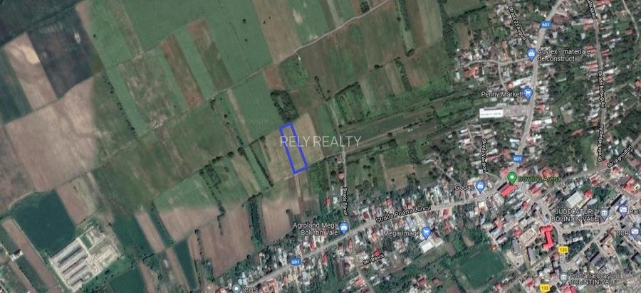 Vanzare teren intravilan, Bolintin Vale, 5.000 mp, 20 EUR  mp, comision 0% - 2