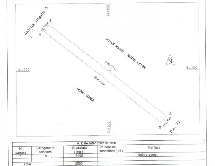Teren Extravilan In Rate Primaverii Com. Berceni | 5000mp | #EG56E - 2