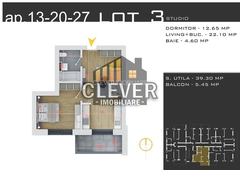 Studio 2 camere, Ideal Investitie - Comision 0%, Pallady - 1