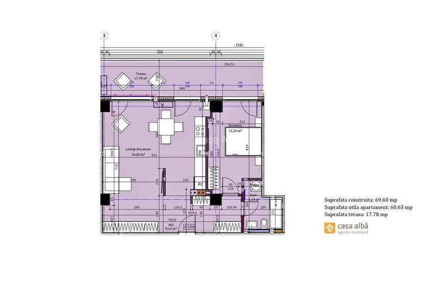 Moara de Vant, 2 camere finalizat si disponibil imediat - 2