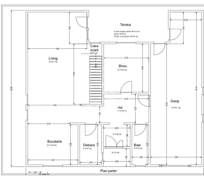 Casa individuala, 6 camere, 2 bai, garaj, teren 913, pompa de caldura - 23