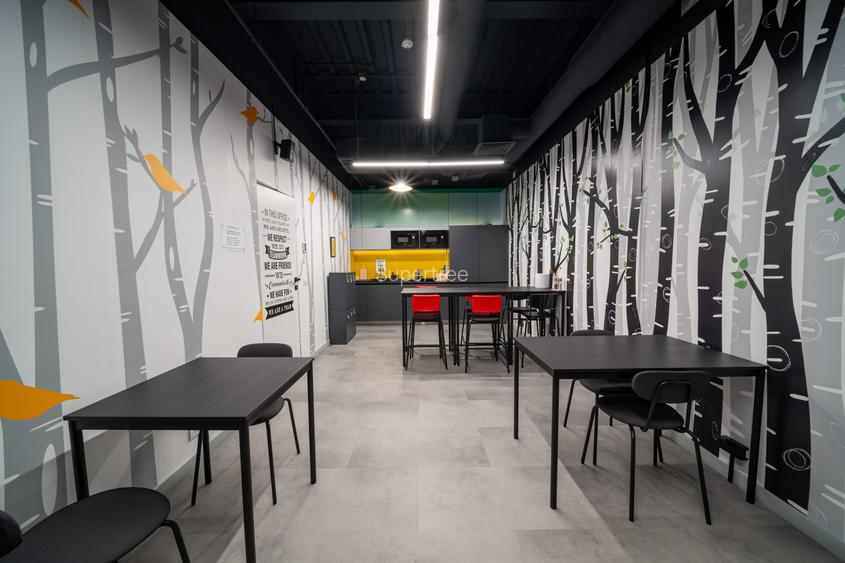 Birou privat premium (până 6 persoane, cu lumină naturală, la Supertree Pipera) - 9