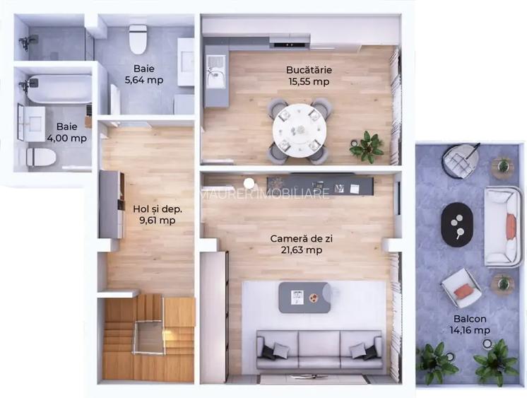 Apartament 3 camere - 2