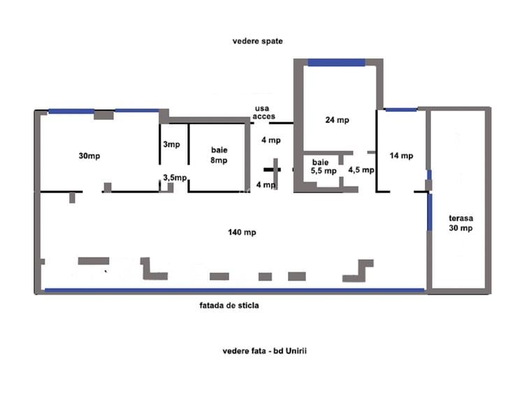 Penthouse Unic pe Bulevardul Unirii, 265 mp  - 11