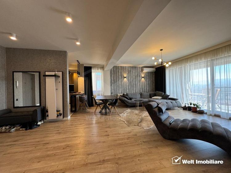 Apartament 3 camere, ultrafinisat, mobilat si utilat, panorama unica !
