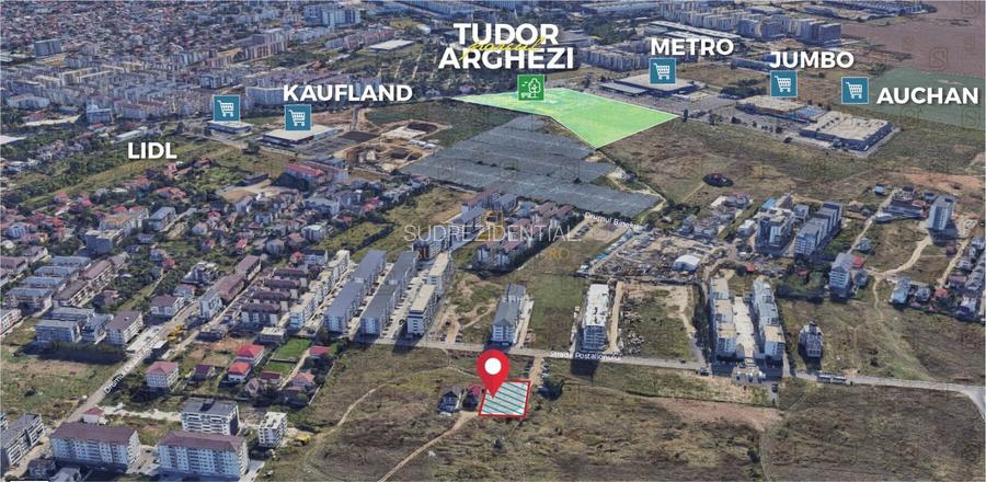 Teren de 934 mp, ideal pentru dezvoltare imobiliara, Sectorul 4 - 4