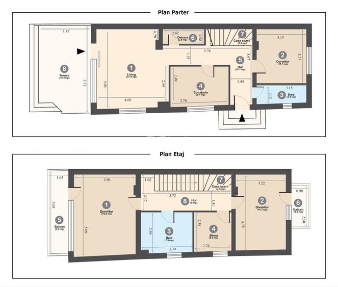 Vila Individuala P+1+M | 5 camere | 2 Bai | 2 parcari | M Paris Academie Politie - 1