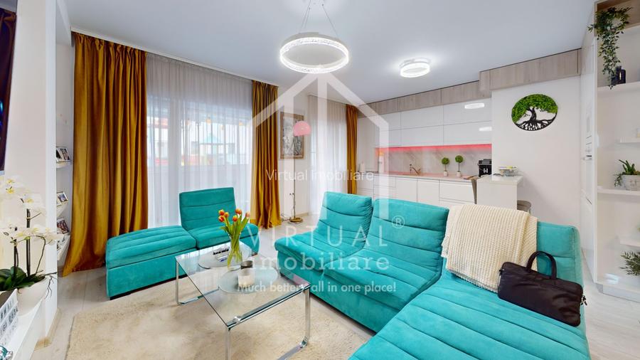Apartament cu 3 camere, 71mp utili+balcon 12mp, loc de parcare - 3