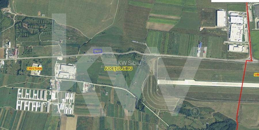 Teren de Vanzare 3.200 mp in Cristian, Sibiu-Posibilitate Dezvoltare Comerciala - 3