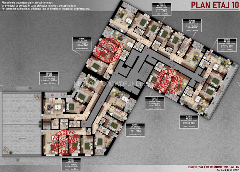 Neofort 50 OFERTA metrou Costin Georgian apartament de familie cu terasa - 2