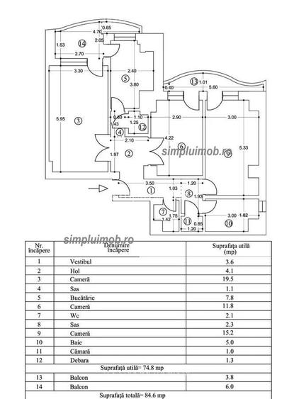 Decomandat 85mp 3 Camere - Rond Alba Iulia - 1