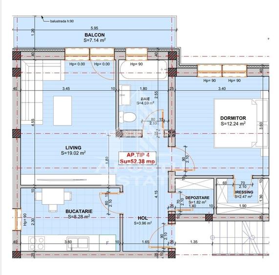 Apartament cu 2 camere, decomandat, etaj 1, bucatarie inchisa, Giroc - 8