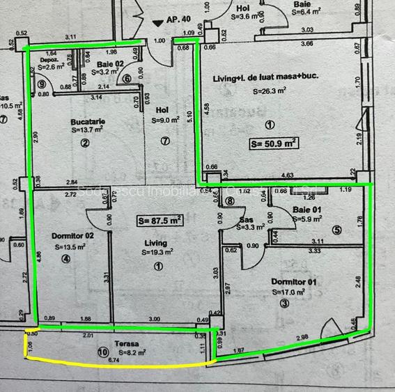Apartament 3 cam Tale Ionescu - 16