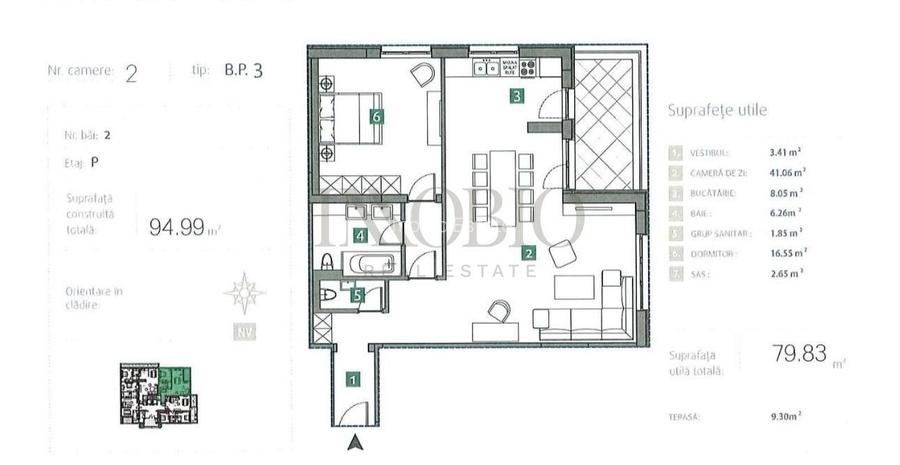 Apartament 2 camere - Băneasa Sisești - 0% comision - 15