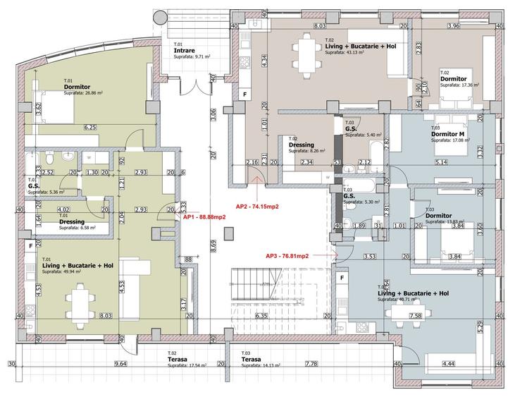Apartament cu 2 camere, etaj 1, bloc NOU, VASLUI zona NORD, cu plata în RATE; - 3