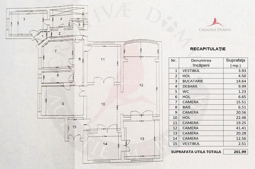 Unirii - Apartament somptuos in vila, 6 camere, 202 mp - 22