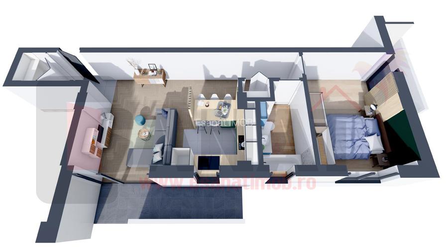 RO/EN Ap. NOU cu 2cam., 66.83 mp, parcare, balcon, etj.1 - DEZVOLTATOR - 3