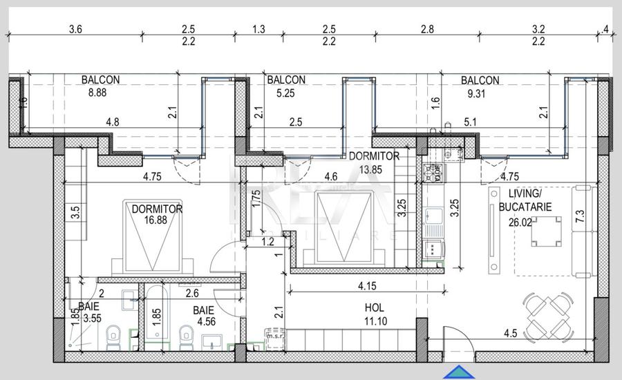 3 camere in Pipera langa Școala Americana - 7