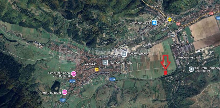Teren intravilan, 7838 mp, cu priveliște superbă spre munți – Zărnești - 5