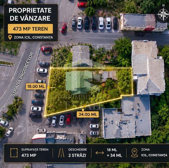 Teren 473 mp | Dezvoltare P+2 | Zona ICIL | Comision 0%