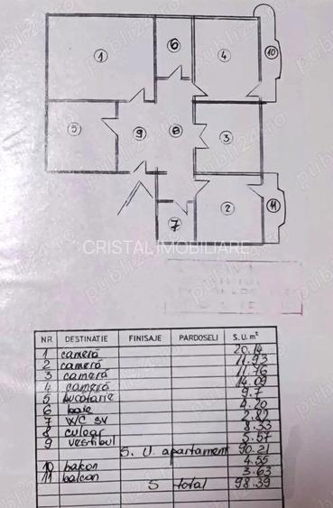 Vanzare Apartament 4 Camere 99 mp Etaj 1 Mall Vitan – Nerva Traian- Oc. Goga - 2