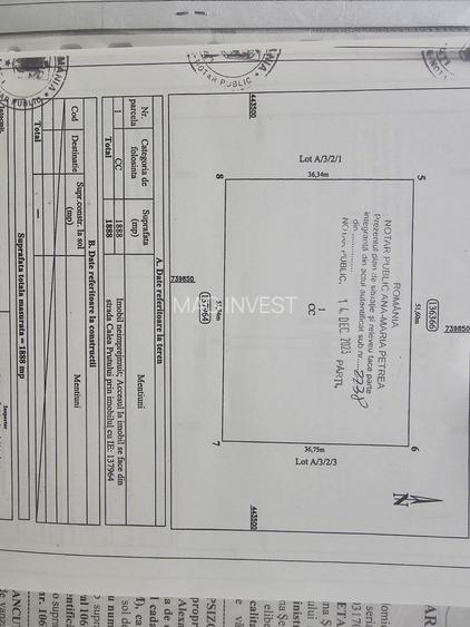 Teren intravilan in Galati, str. Macului, sup. 2077 mp - 70 euro/mp - 3