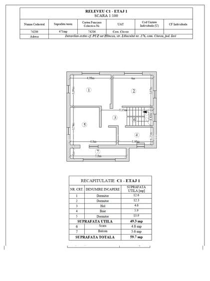 Case individuale, S+P+1, Hlincea - manastirea Cetatuia - ultima unitate - 3