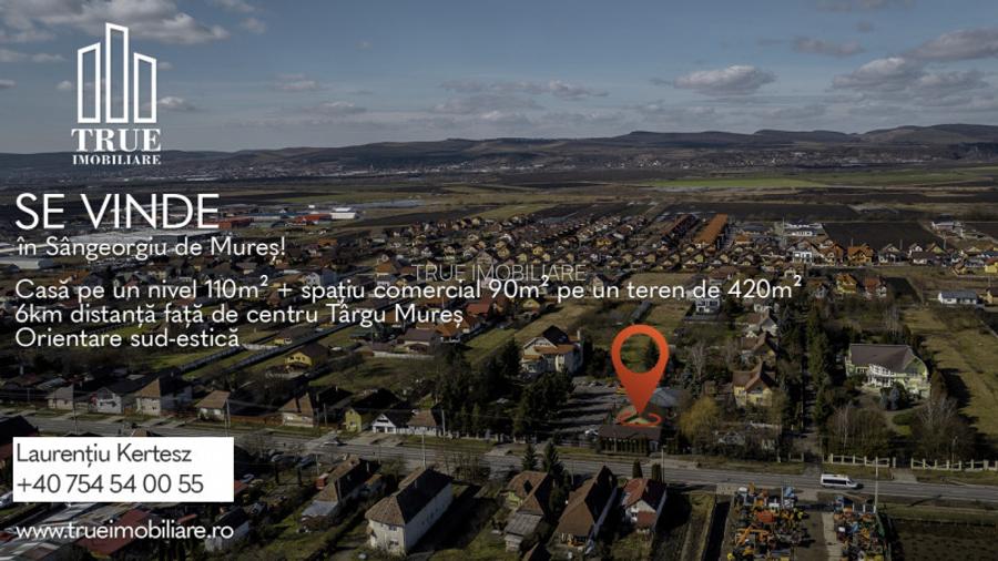 Casă 110m² + spațiu com 90m², teren 420m², Sângeorgiu de Mureș! - 20