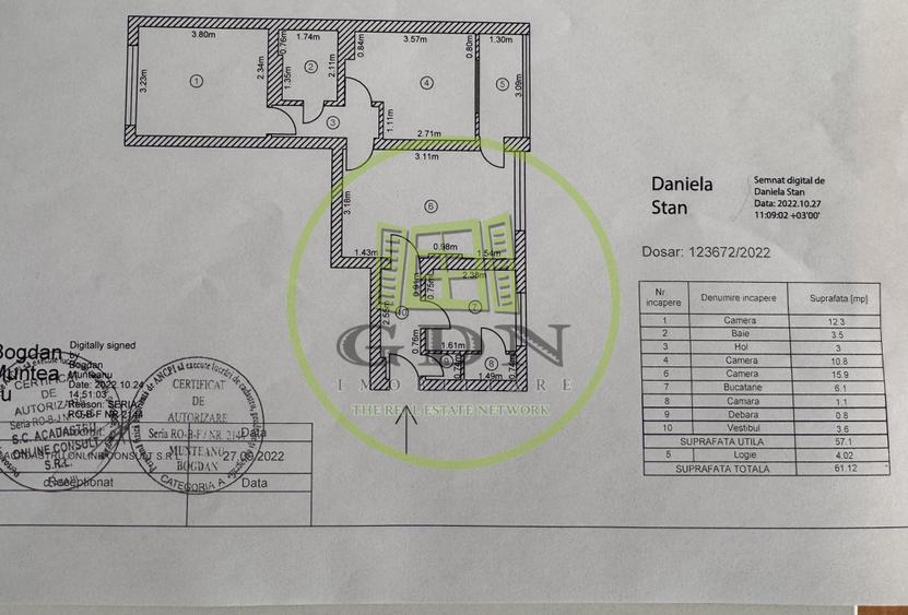 Apartament 3 camere – Str. Pajurei | Etaj 1 | parcare | centrală | mobilat