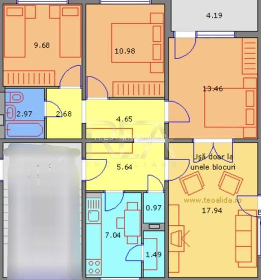 4 camere, 1/4, anvelopat-Drumul Taberei - 3