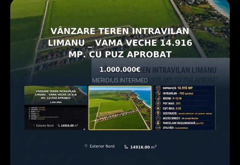 Vânzare teren intravilan Limanu _ Vama Veche 14.916 mp. cu PUZ aprobat - 4