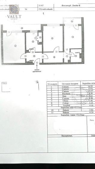 APARTAMENT 3 CAMERE -ETAJ 4 - METROU GORJULUI - 4