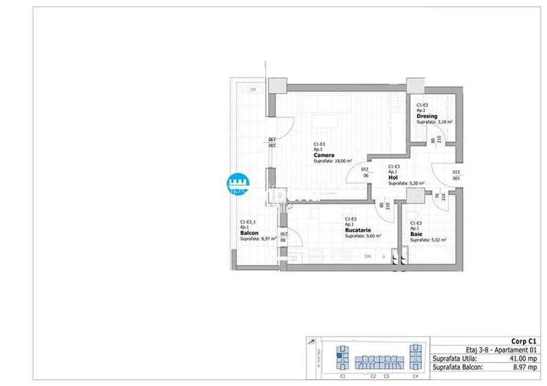 Apartamente noi, 1 camera decomandat, Tatarasi - pret Promotional! - 9