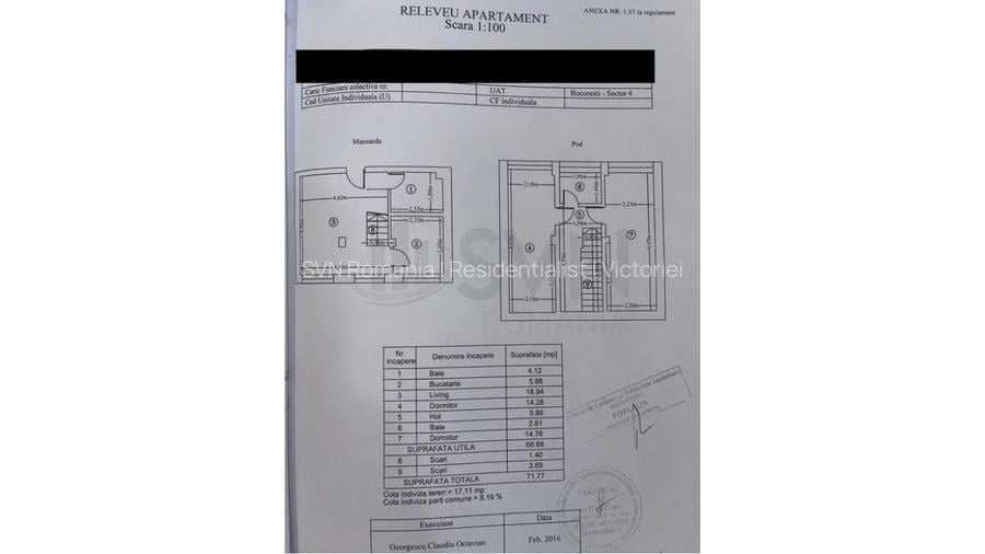 REA1028459 DUPLEX 3 CAMERE LA 4 MIN DE METRO APARATORII P - 10