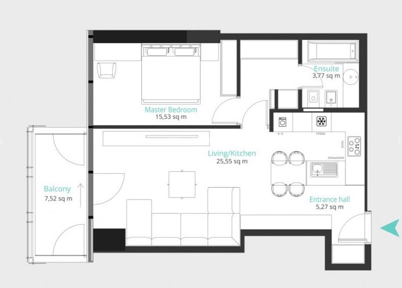 Floreasa | UP-site | 2 camere | 1 bedroom | Exclusive Project - Floreasca - 1