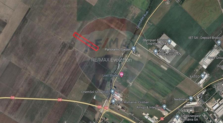Teren extravilan arabil, 9650 mp, Cristian - 2